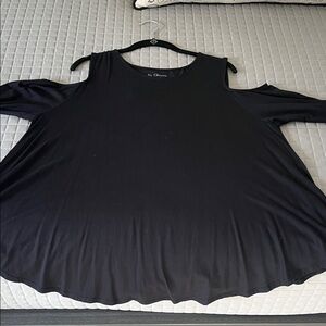 Chico's Black Cold Shoulder Blouse
